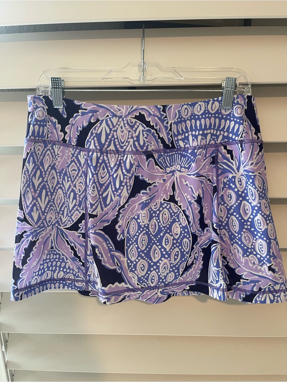 Lilly Pulitzer Purple and Lavender Luxletic Print Skort